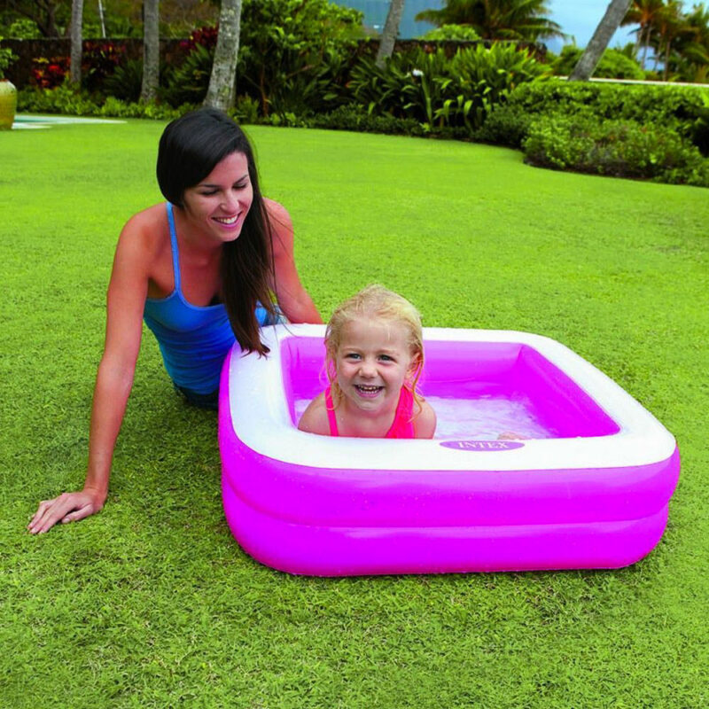 Mini Piscine Gonflable Bebe Rose Intex Dimensions 85 Cm Ideale Ete 1