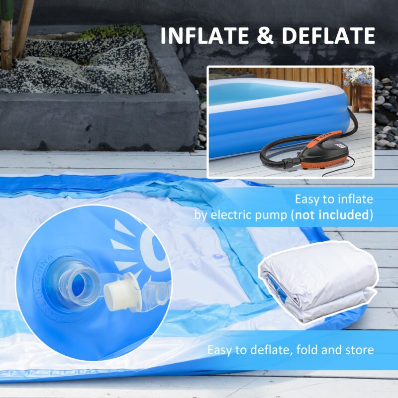 Piscine Familiale Rectangulaire Bleue Ideale Jardin Et Terrasse Dimensions 2 6m X 1 7m 4