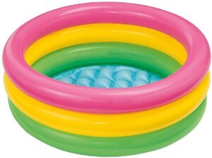 Piscine Gonflable Bebe 86cm 3 Anneaux Colores Ideale Premiers Plongeons 2