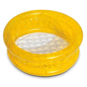 Piscine Gonflable Bebe Ronde Jaune Bestway Ideale Premiers Plongeons Diametre 64cm 1