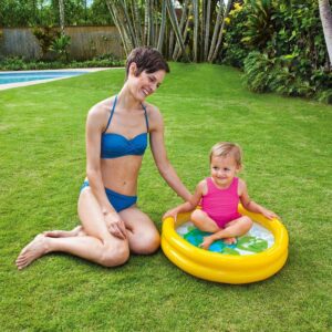 Piscine Gonflable Bebe Tortue Jaune Intex Baignoire 2